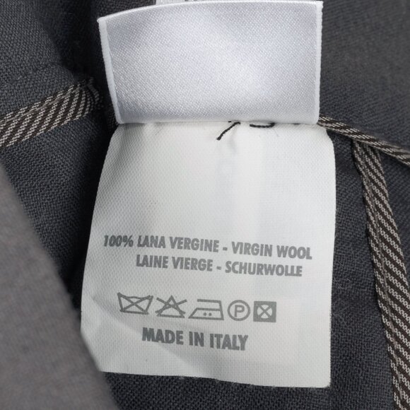 Brunello Cucinelli Grey Wool Double-Button-Fly Trousers - Picture 12 of 12